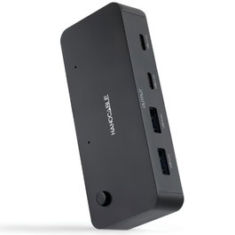 Nanocable Switch KVM 10.12.0011 con 2x USB-A 3.0 y 2x USB-C 3.0